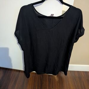 Motherhood Black V-Neck Blouse